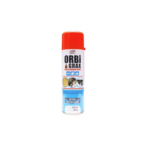 Graxa em Spray Branca 300Ml - Orbigrax - Orbi Química