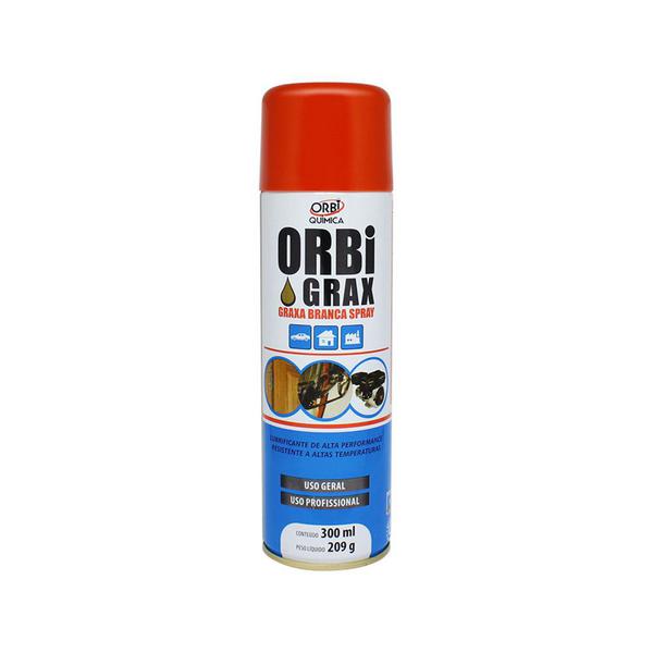 Graxa em Spray Orbi Grax 300ml 209g Branco