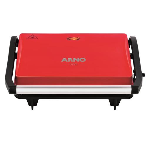 Grill Arno Compact Uno com Antiaderente Vermelho - 110V