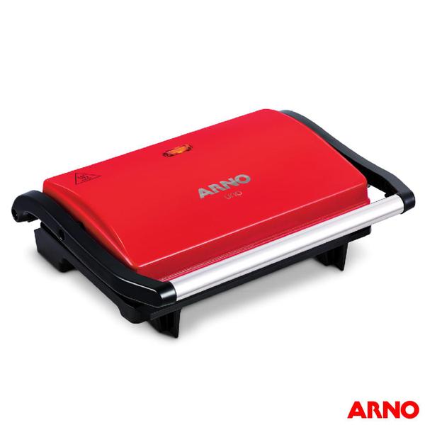 Grill Arno Compact Uno com Antiaderente Vermelho