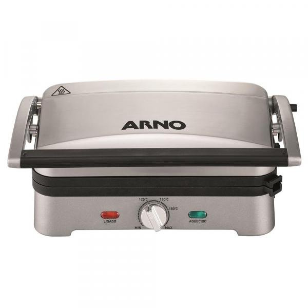 Grill Arno Destacável Premium com Antiaderente Inox 110V GPRE