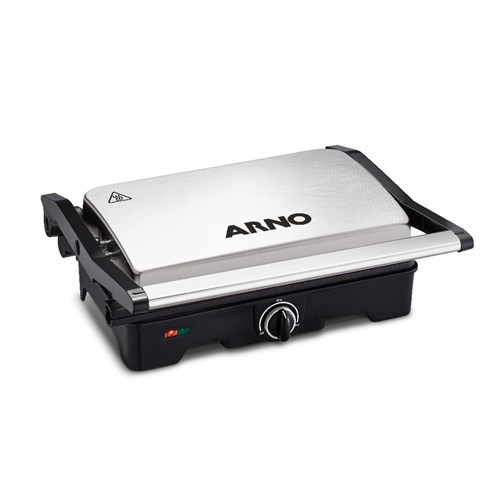 Grill Arno Dual Inox com Abertura 180 ° Gnox - 127V
