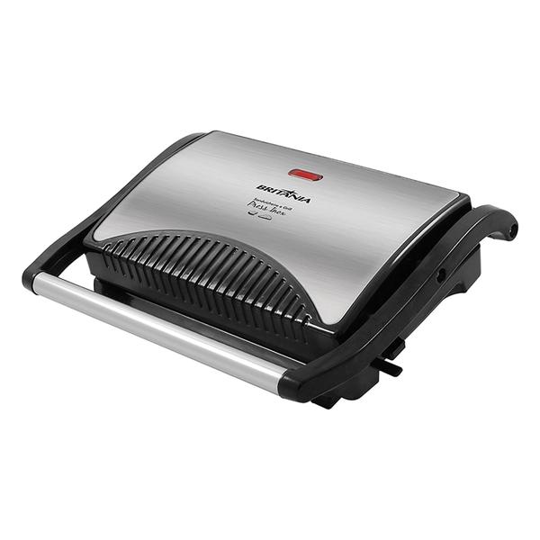 Grill Britânia Press Retangular 850W - Antiaderente