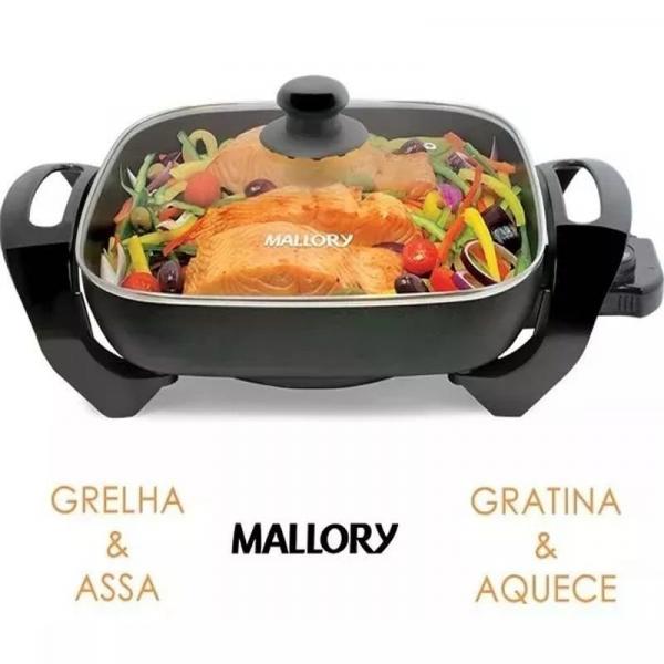 Grill Panela Elétrica Mallory Gourmet Multifuncional 1200w