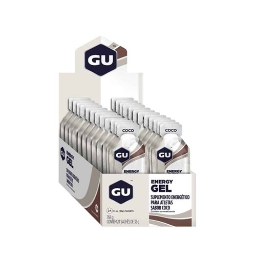 GU Energy Gel - Caixa 24 Sachês - Coco