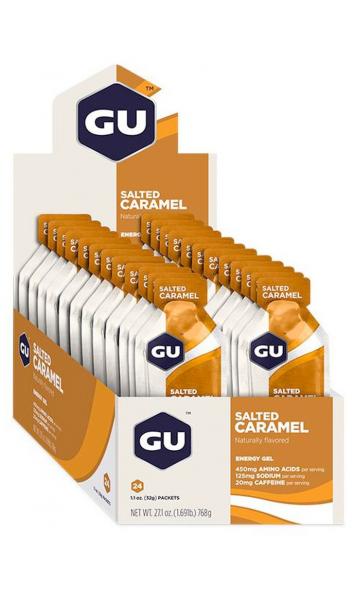 GU Energy Gel - Caixa com 24 Sachês - Caramelo - GU