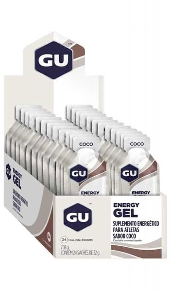 GU Energy Gel - Caixa com 24 Sachês - Coco - GU