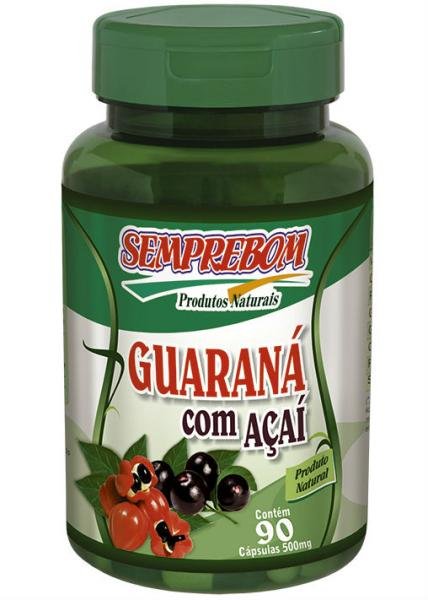 Guaraná com Açaí - Semprebom - 90 Cap - 500 Mg
