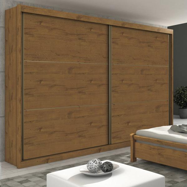 Guarda Roupa Casal 2 Portas 6 Gavetas Toronto New Móveis Lopas Rovere Soft