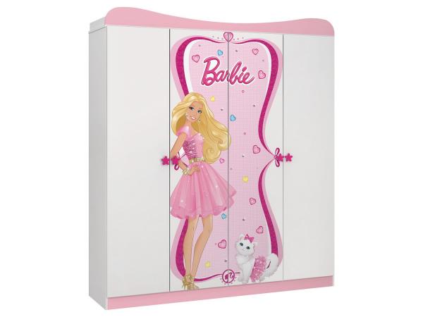 Tudo sobre 'Guarda-Roupa Infantil MDF 4 Portas 2 Gavetas - Pura Magia Barbie Star'
