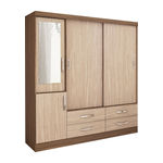Guarda-roupa Lisboa 4 Portas Malbec Colibri Móveis