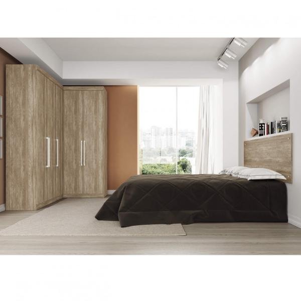 Guarda Roupa Modulado Casal 4 Peças Módena XI Demóbile Nogal