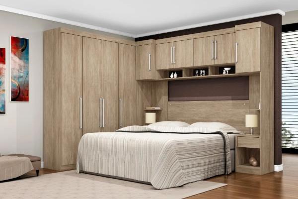 Guarda Roupa Modulado Casal 7 Peças Módena Demóbile Nogal