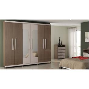 Guarda Roupas Gelius Infinity 6 Portas, com Kit Espelho