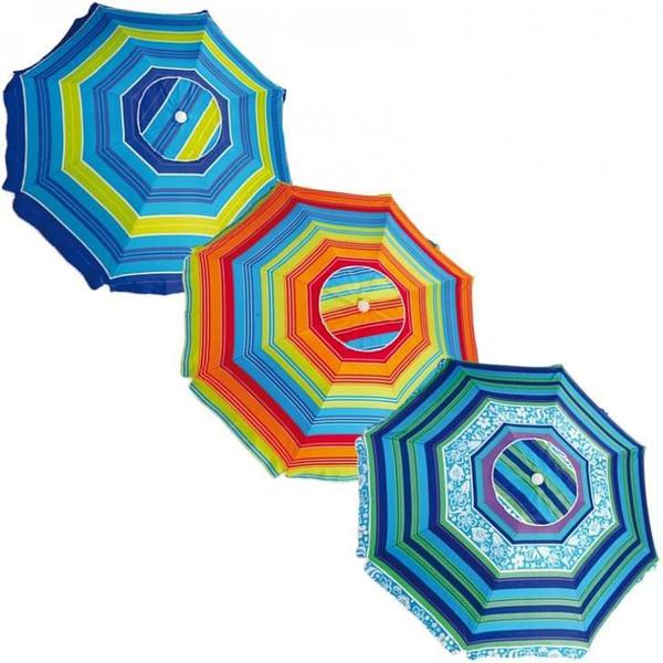 Guarda-Sol Mor de Alumínio, 2,40 Metros, Cores Sortidas - 3546