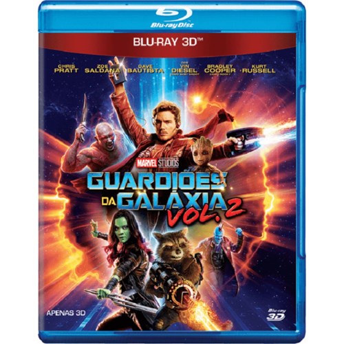 Guardiões da Galáxia Vol. 2 - Blu Ray 3D Filme Ação