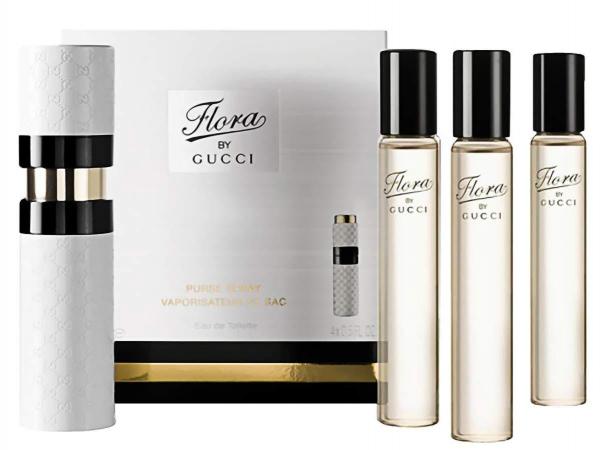 Tudo sobre 'Gucci Coffret Perfume Feminino - Purse Spray Flora By Gucci Edt 15 Ml 4 Perfumes'