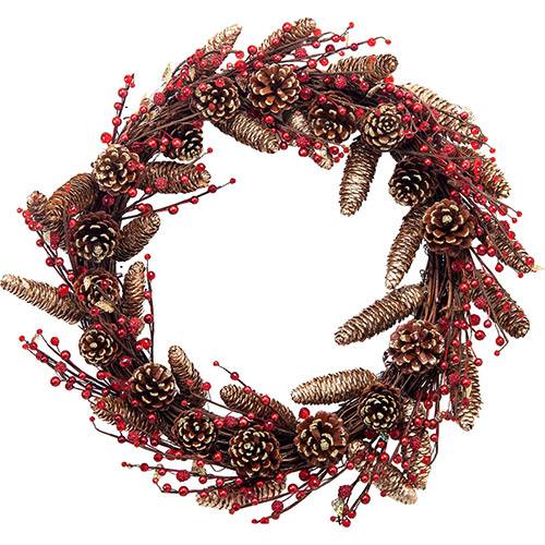 Guirlanda Bagas Vermelhas, 50cm - Christmas Traditions
