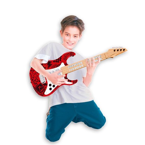 Guitarra Elétrica Infantil Show Vermelha Toyng
