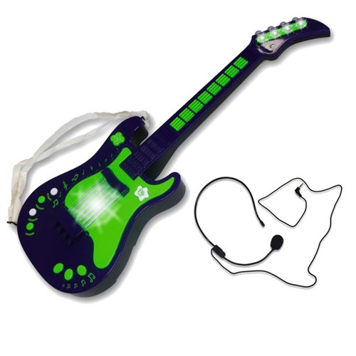 Guitarra Eletrônica Infantil - Verde - Unik Toys