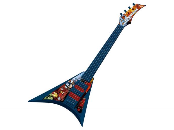 Guitarra Infantil Vingadores Musical Elétrica - com Alça 1 Peça Toyng
