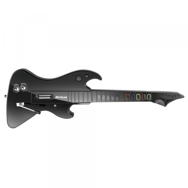 Guitarra Multilaser Super Band 3 em 1 para Wii Ps2 e Ps3 - Preta - JS052