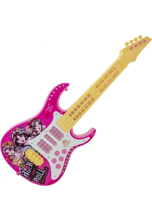 Guitarra Musical com Luz Princesas Toyng - Multicolorido - Feminino - Dafiti