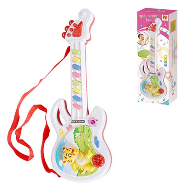 Guitarrinha de Brinquedo Tigre Infantil com Som Dm Toys
