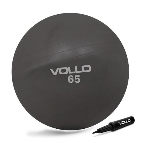 Gym Ball Vollo Vp1035 - Vollo Sports - Cinza 65cm C/ Bomba