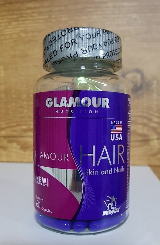 Hair, Skin And Nails 60 Cáps Glamour - Midway Usa