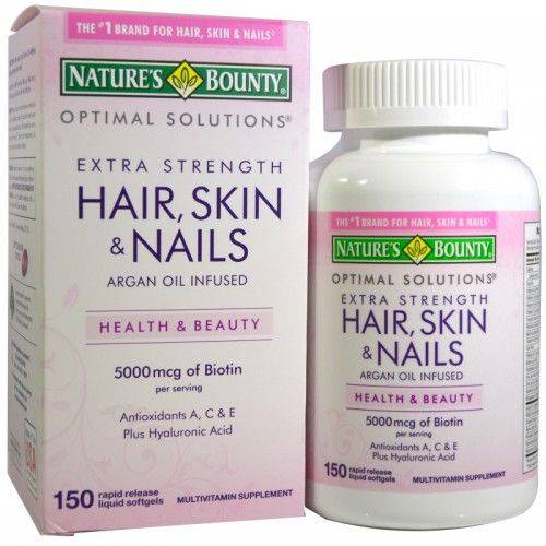 Tudo sobre 'Hair Skin And Nails Nature's Bounty 150 Capsulas Importado'