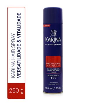 Hair Spray Karina Versatilidade & Vitalidade Fixação Normal 400ml