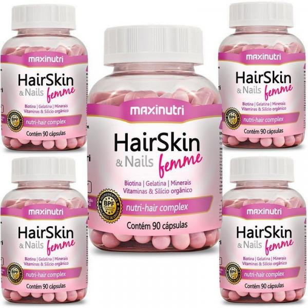 Tudo sobre 'HairSkin Nails Femme (cápsula da Beleza) 450 Cápsulas - Maxinutri'