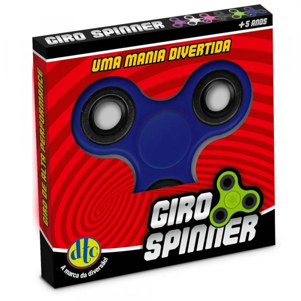 Hand Spinner Anti Stress Certificado - Fidget Giro Spinner - Azul - DTC