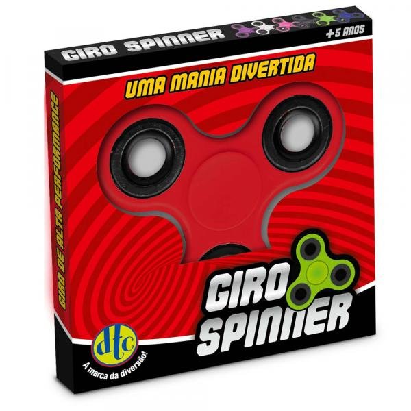 Hand Spinner Anti Stress Certificado - Fidget Giro Spinner - Vermelho - DTC