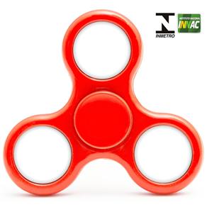 Hand Spinner Anti Stress Certificado - Fidget Spinner Giraluz - Vermelho - DTC