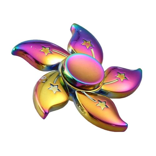 Hand Spinner Fidget de Metal Redondo Colorido Rainbow