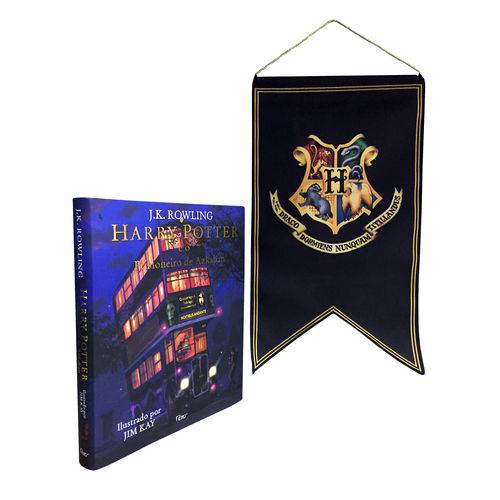 Harry Potter e o Prisioneiro de Azkaban Ilustrado + Bandeira - 1ª Ed.
