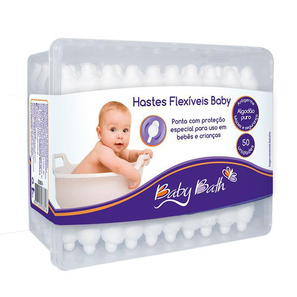 Hastes Flexíveis 50 Unidades - Baby Bath