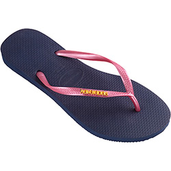 Tudo sobre 'Havaianas Slim Logo Metallic Marinho'