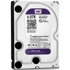 HD - 4.000GB (4TB) / 5.400RPM / SATA3 / 3,5pol - Western Digital Purple - WD40PURX / WD40PURZ