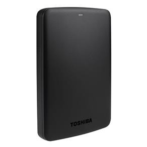 HD Externo Portátil - 1.000GB (1TB) / USB 3.0 - Toshiba Canvio Basics - Preto - HDTB310EK3AA / HDTB310XK3AA