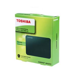 HD Externo Portátil - 1.000GB (1TB) / USB 3.0 - Toshiba Canvio - Preto - HDTB410XK3AA TOSHIBA
