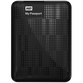 HD Externo Portátil WD My Passport 1TB, USB 2.0 e 3.0 - Preto