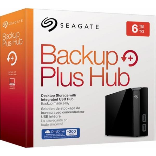 HD Externo Seagate 6TB Backup Plus Hub USB 3.0 STEL6000100