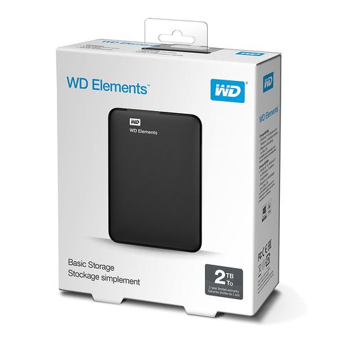 HD Externo 2TB Western Digital Elements USB 3.0 Ultra Portátil | WDBU6Y0020BBK-WESN 2107