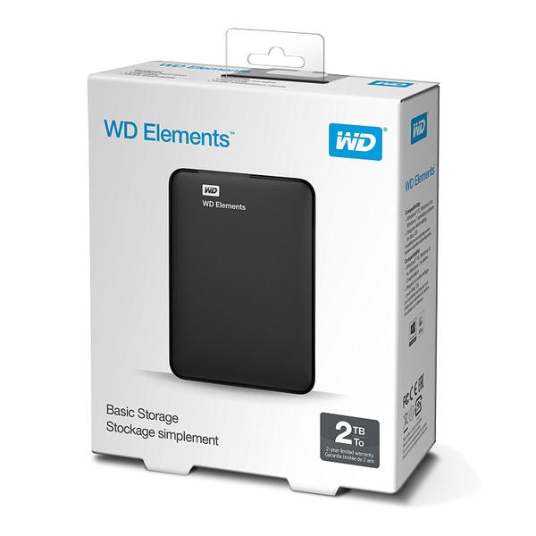HD Externo 2TB Western Digital Elements USB 3.0 Ultra Portátil WDBU6Y0020BBK-WESN