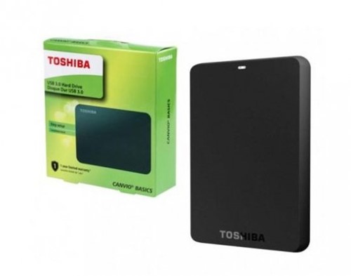 HD Externo Toshiba Canvio Basics 1TB USB 3.0 Preto HDTB410XK3AA