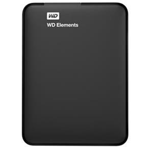 HD Externo Western Digital 1TB Portátil WD Elements Preto - WDBUZG0010BBK