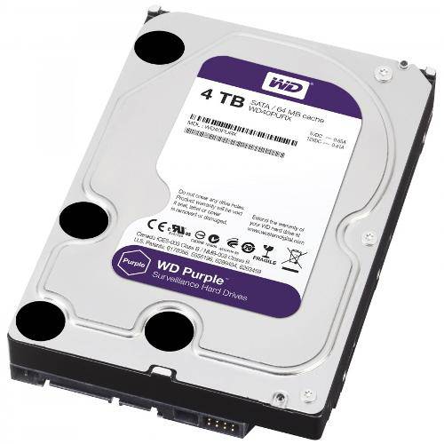 Hd Hard Disk 4000gb 4tb Western Digital Linha Wd Purple 24x7x365 Próprio para Dvr e Cftv